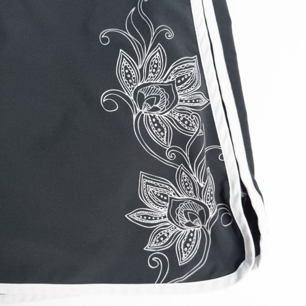 Athleta Swift Zip Skort Size 6 Black White Floral Tennis Pickleball Golf 819678 - Picture 6 of 16